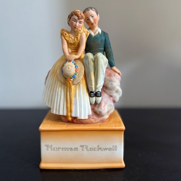 Schmid Norman Rockwell Collection Music Box Series "On Top of the World" - Picture 2 of 8